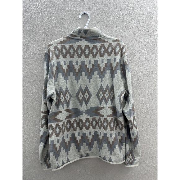 Mens Alpine Design Outlook Point Sweatshirt Size Medium 1/4 Snap Fleece Pullover - Picture 9 of 13